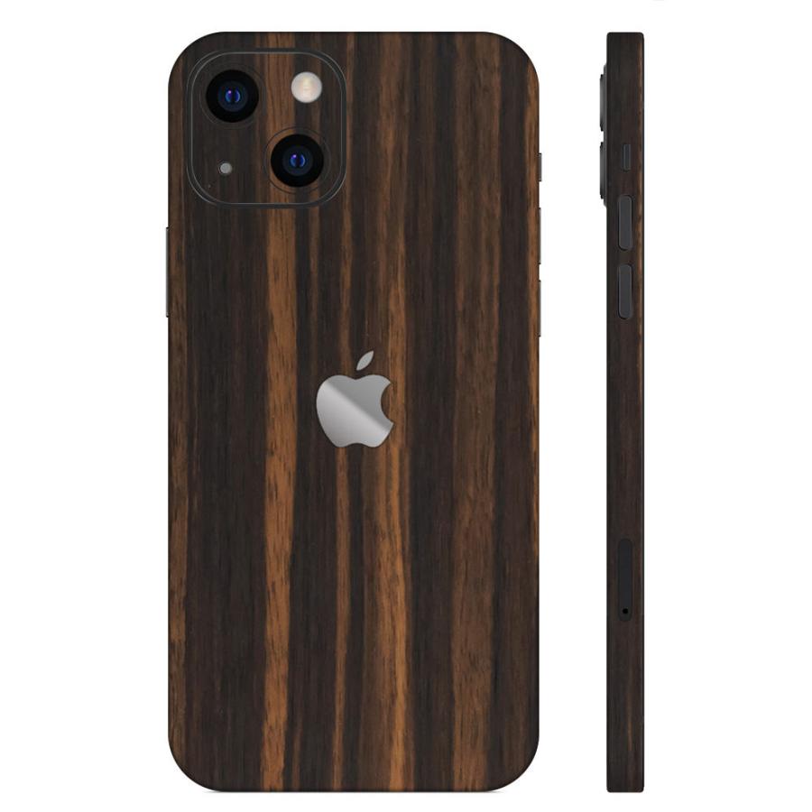 iPhone15 / 15 Pro / 15 Plus / 15 Pro Max スキンシール 背面 側面 カバー ケース wraplus エボニー | Apple | 01