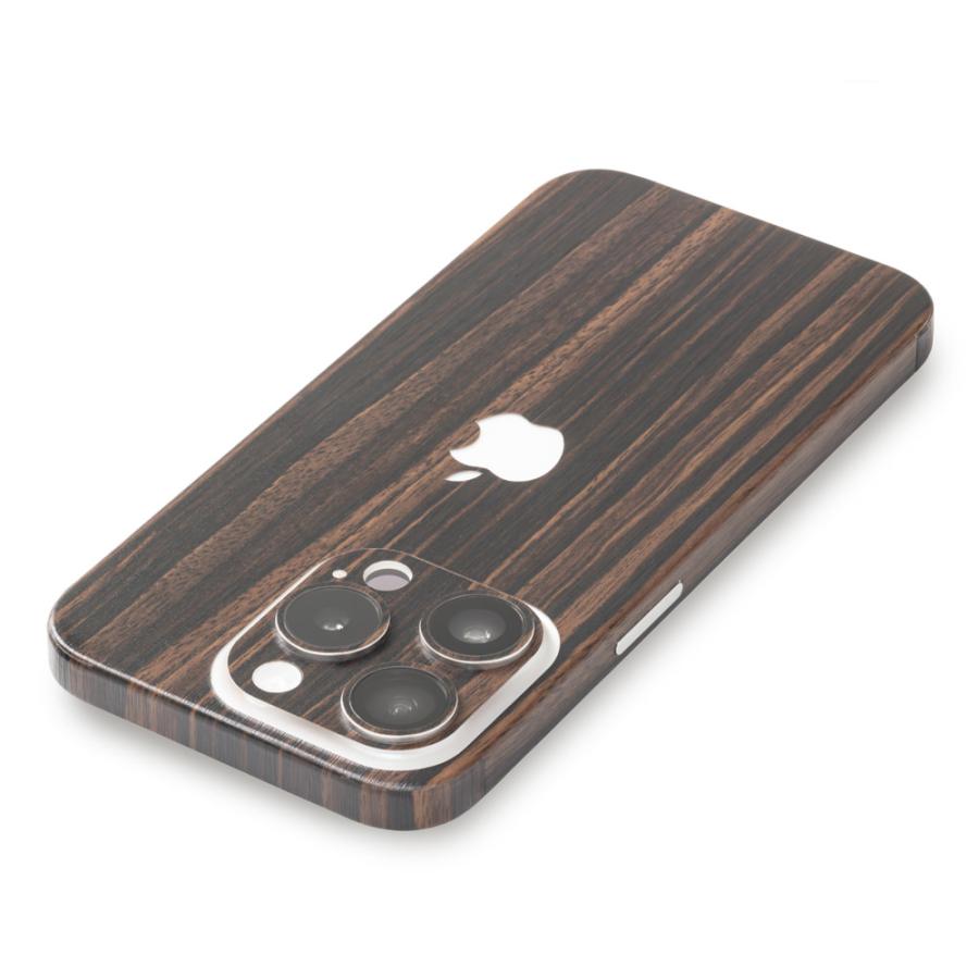 iPhone15 / 15 Pro / 15 Plus / 15 Pro Max スキンシール 背面 側面 カバー ケース wraplus エボニー | Apple | 02