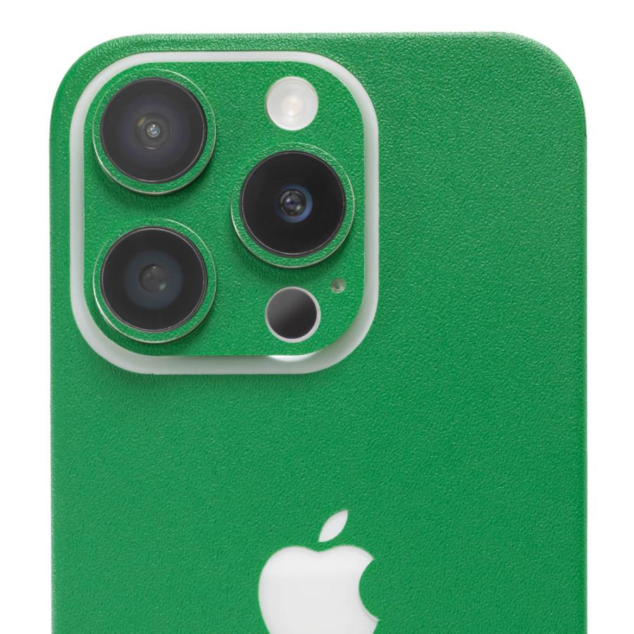 iPhone15 / 15 Pro / 15 Plus / 15 Pro Max スキンシール 背面 側面 カバー ケース wraplus グリーン 緑 | Apple | 04