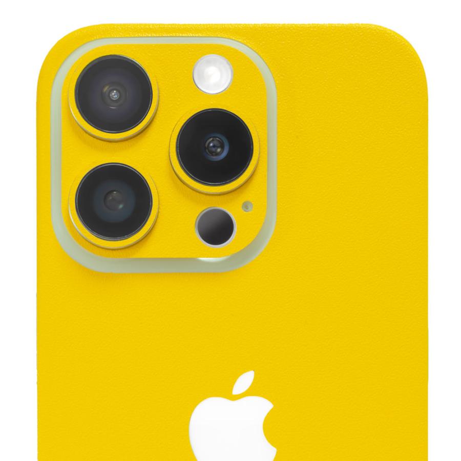 iPhone15 / 15 Pro / 15 Plus / 15 Pro Max スキンシール 背面 側面 カバー ケース wraplus イエロー 黄色 | Apple | 04
