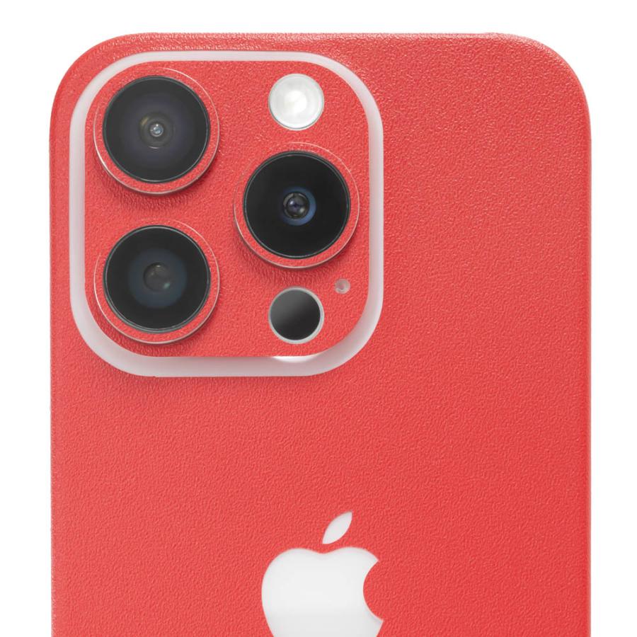 iPhone15 / 15 Pro / 15 Plus / 15 Pro Max スキンシール 背面 側面 カバー ケース wraplus レッド 赤 | Apple | 04
