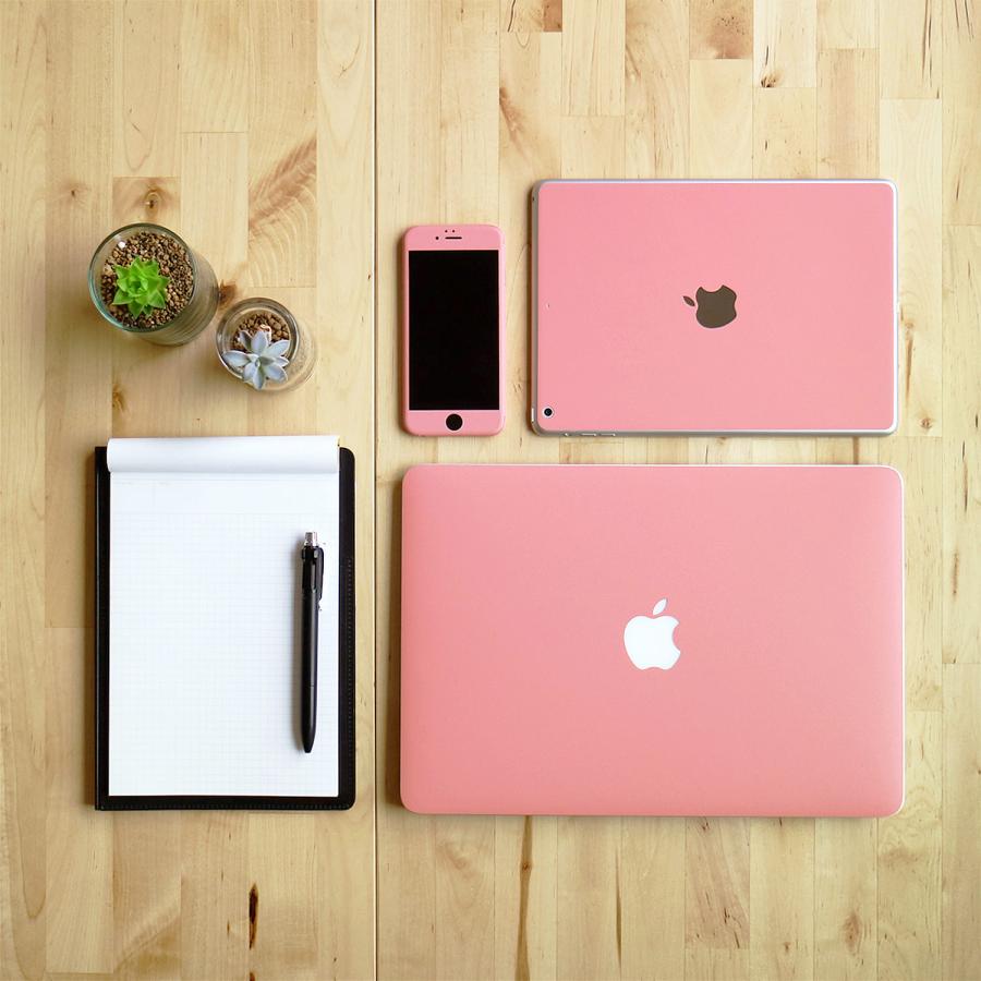 iPhone15 / 15 Pro / 15 Plus / 15 Pro Max スキンシール 背面 側面 カバー ケース wraplus サーモンピンク | Apple | 09