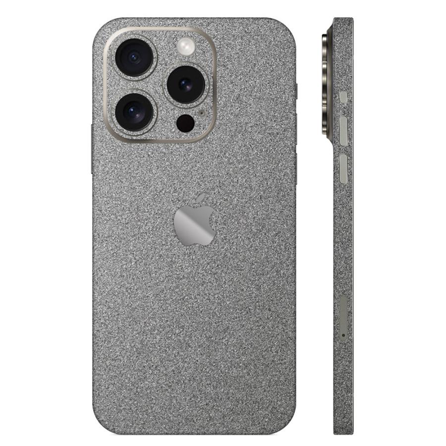 iPhone15 / 15 Pro / 15 Plus / 15 Pro Max スキンシール 背面 側面 カバー ケース wraplus ガンメタリック | Apple
