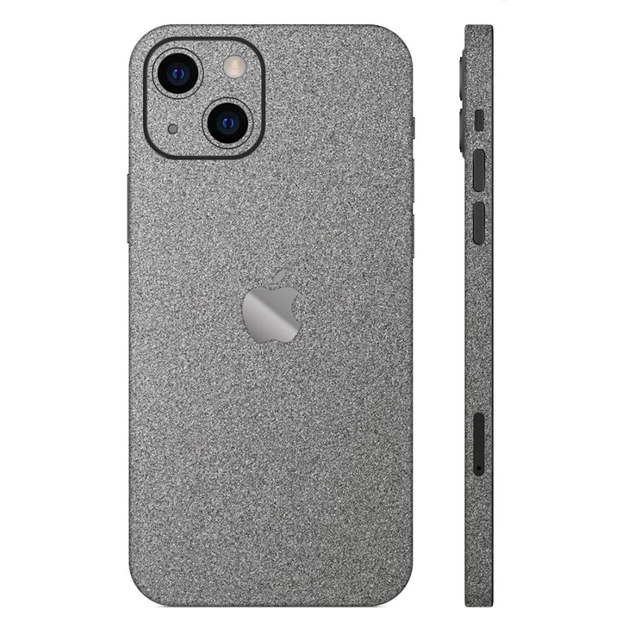iPhone15 / 15 Pro / 15 Plus / 15 Pro Max スキンシール 背面 側面 カバー ケース wraplus ガンメタリック | Apple | 01