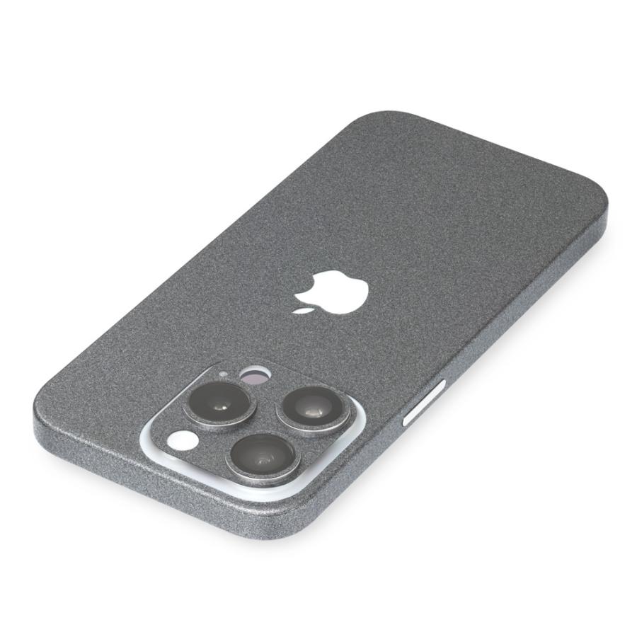 iPhone15 / 15 Pro / 15 Plus / 15 Pro Max スキンシール 背面 側面 カバー ケース wraplus ガンメタリック | Apple | 02