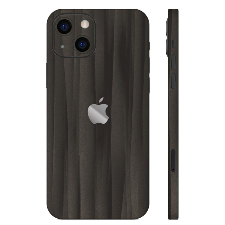 iPhone15 / 15 Pro / 15 Plus / 15 Pro Max スキンシール 背面 側面 カバー ケース wraplus ブラックアブストラクト | Apple | 01