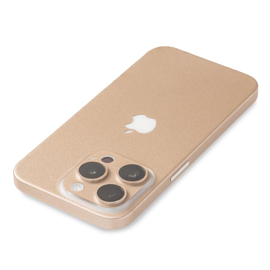 iPhone15 / 15 Pro / 15 Plus / 15 Pro Max スキンシール 背面 側面 カバー ケース wraplus ゴールド | Apple | 02