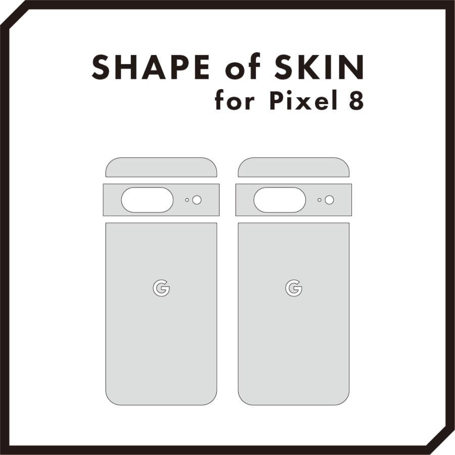 Pixel8 Pixel8 Pro ピクセル8 プロ スキンシール 背面 カバー フィルム ケース wraplus 選べる34色 ゼブラウッド1 | Google Pixel | 04