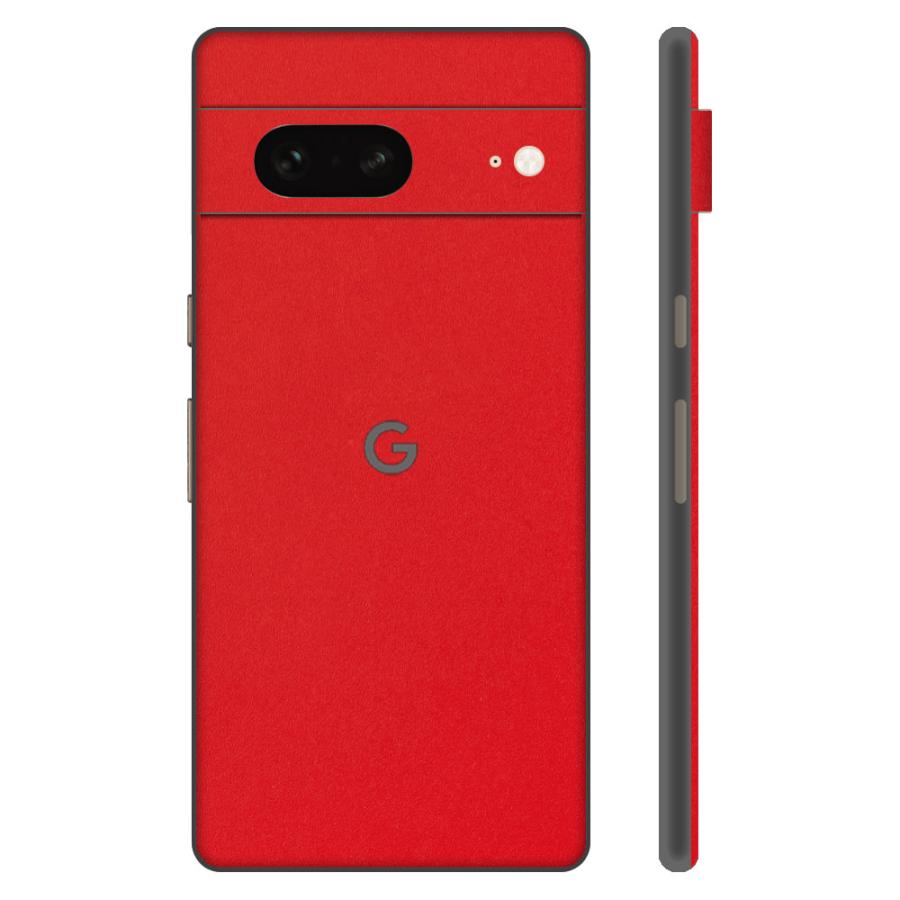 Pixel8 Pixel8 Pro ピクセル8 プロ スキンシール 背面 カバー フィルム ケース wraplus 選べる34色 レッド 赤 | Google Pixel