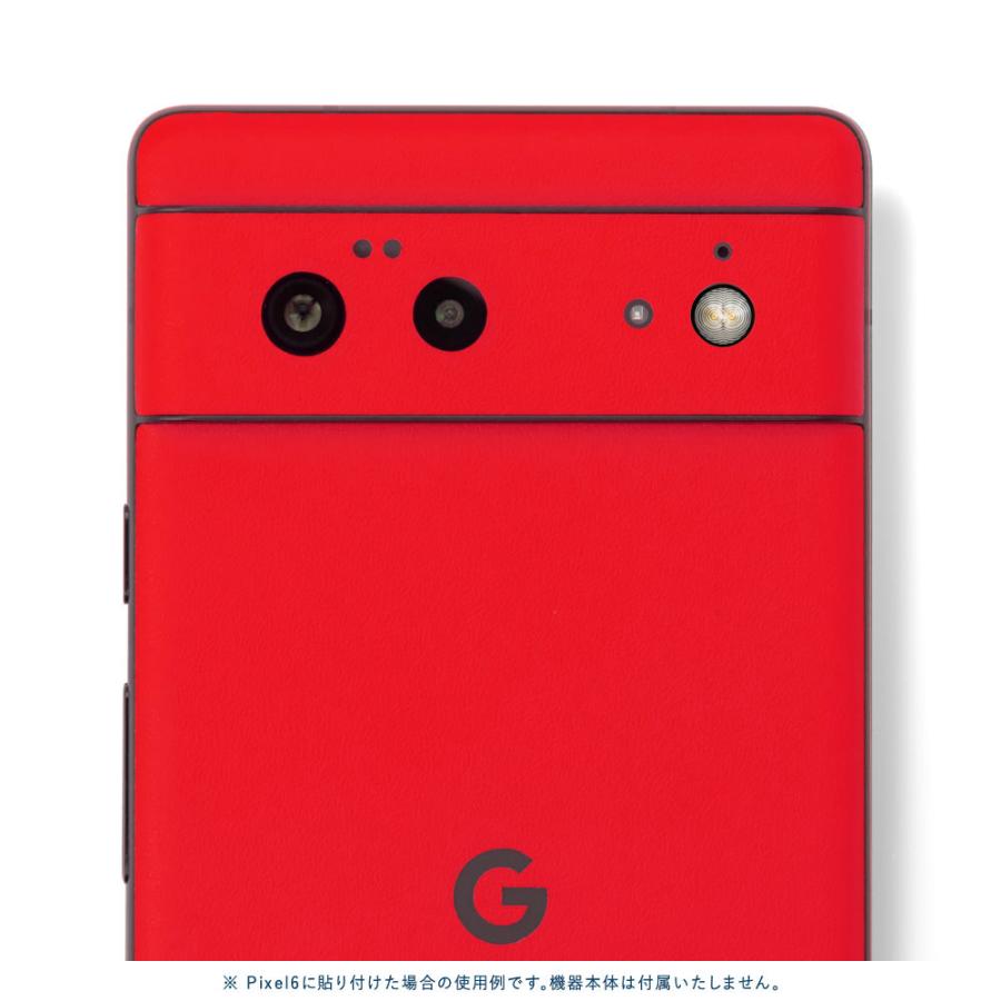Pixel8 Pixel8 Pro ピクセル8 プロ スキンシール 背面 カバー フィルム ケース wraplus 選べる34色 レッド 赤 | Google Pixel | 03