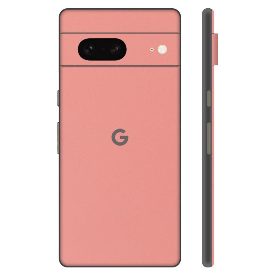 Pixel8 Pixel8 Pro ピクセル8 プロ スキンシール 背面 カバー フィルム ケース wraplus 選べる34色 サーモンピンク | Google Pixel