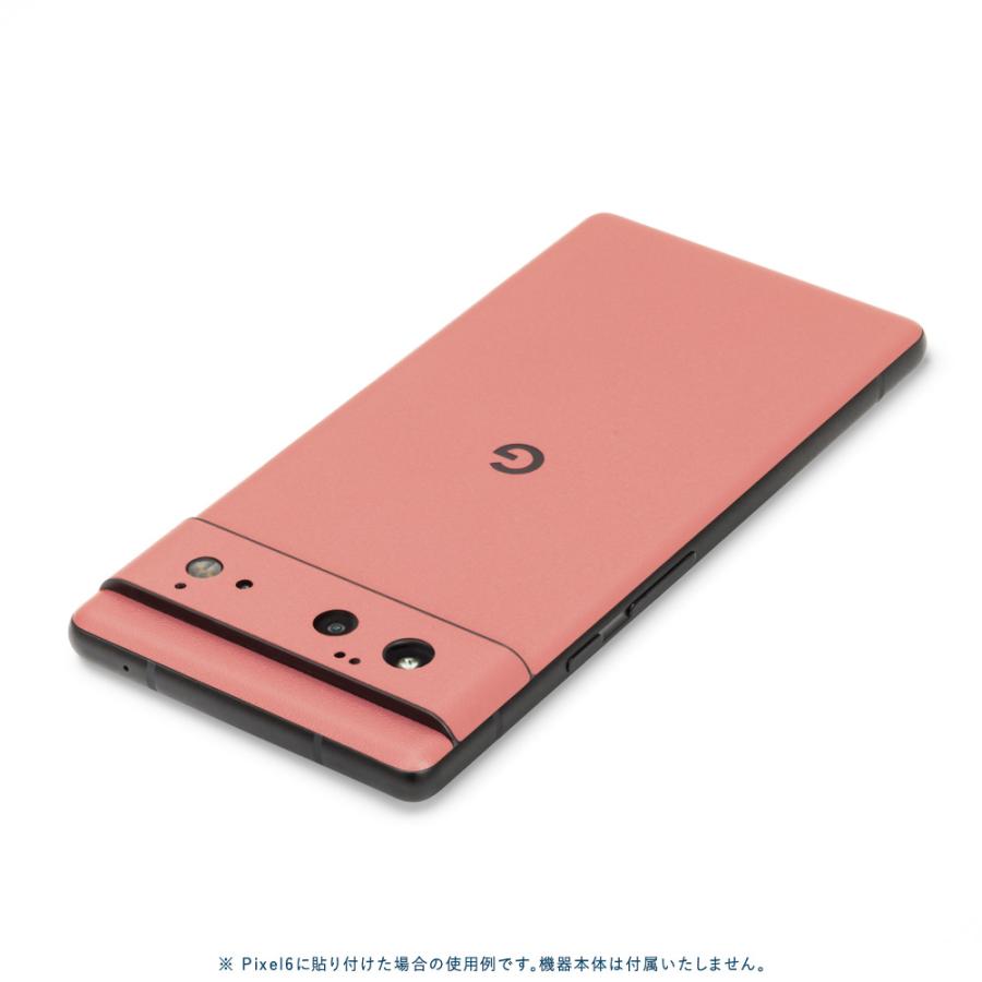 Pixel8 Pixel8 Pro ピクセル8 プロ スキンシール 背面 カバー フィルム ケース wraplus 選べる34色 サーモンピンク | Google Pixel | 01