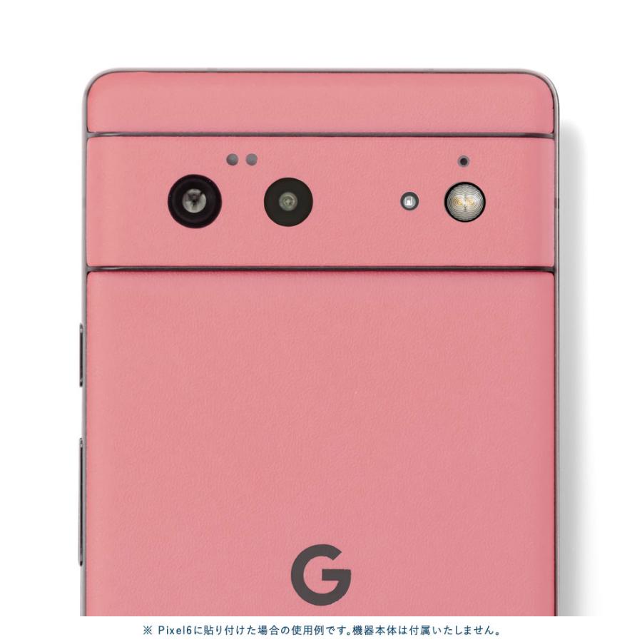 Pixel8 Pixel8 Pro ピクセル8 プロ スキンシール 背面 カバー フィルム ケース wraplus 選べる34色 サーモンピンク | Google Pixel | 03
