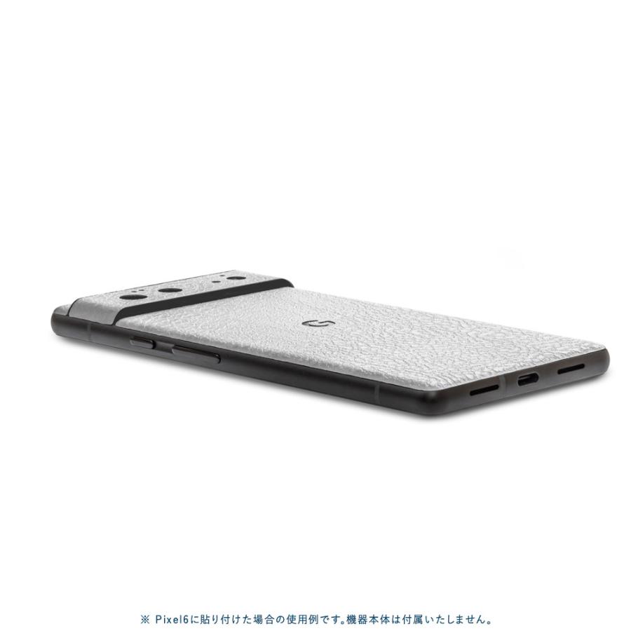 Pixel8 Pixel8 Pro ピクセル8 プロ スキンシール 背面 カバー フィルム ケース wraplus 選べる34色 ホワイトレザー | Google Pixel | 02