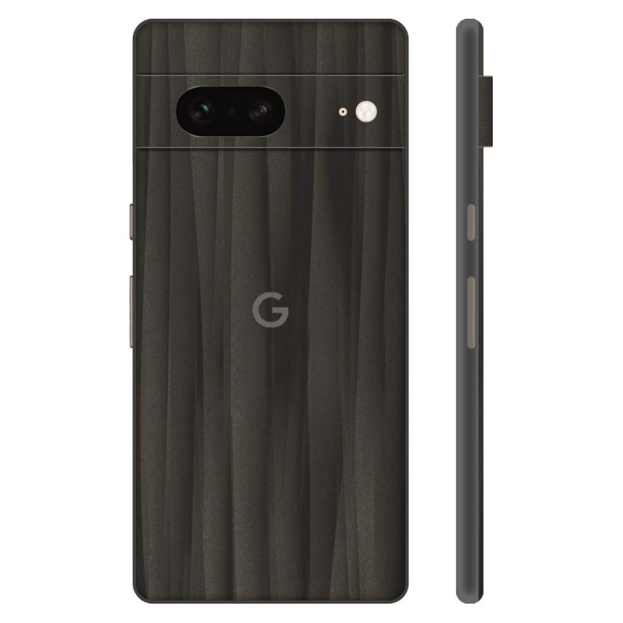 Pixel8 Pixel8 Pro ピクセル8 プロ スキンシール 背面 カバー フィルム ケース wraplus 選べる34色 ブラックアブストラクト | Google Pixel