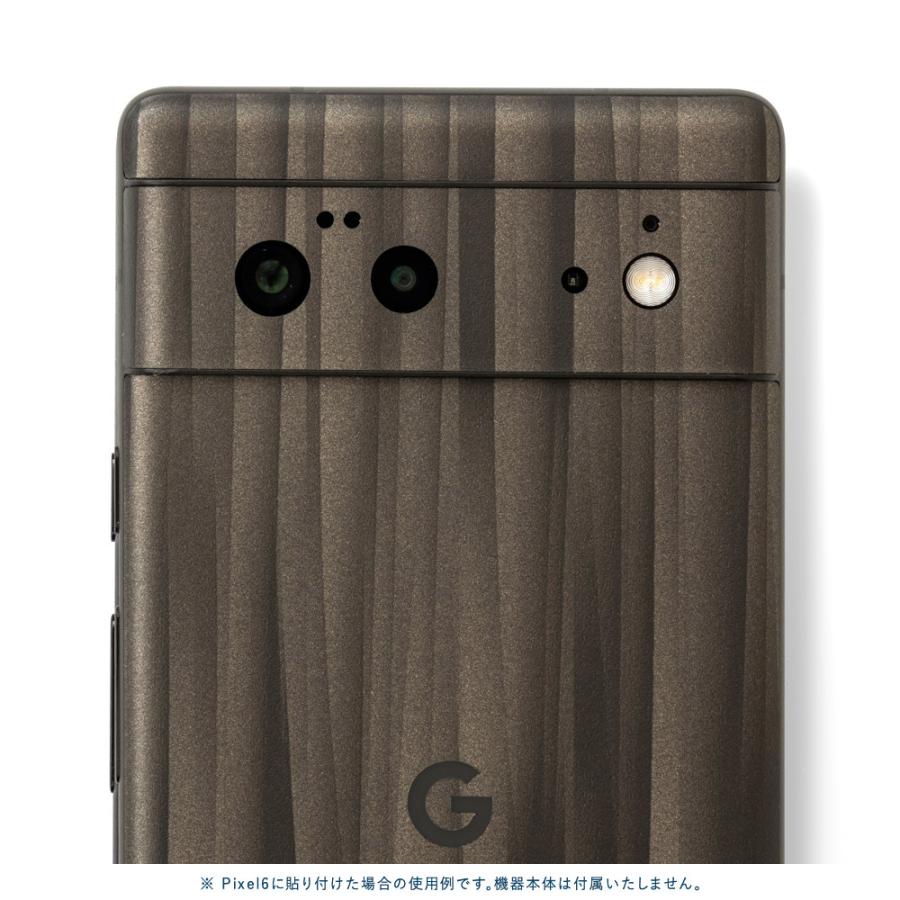 Pixel8 Pixel8 Pro ピクセル8 プロ スキンシール 背面 カバー フィルム ケース wraplus 選べる34色 ブラックアブストラクト | Google Pixel | 03