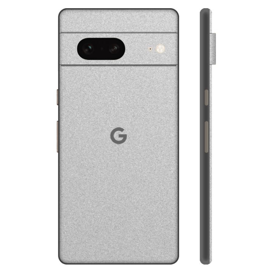Pixel8 Pixel8 Pro ピクセル8 プロ スキンシール 背面 カバー フィルム ケース wraplus 選べる34色 シルバー | Google Pixel