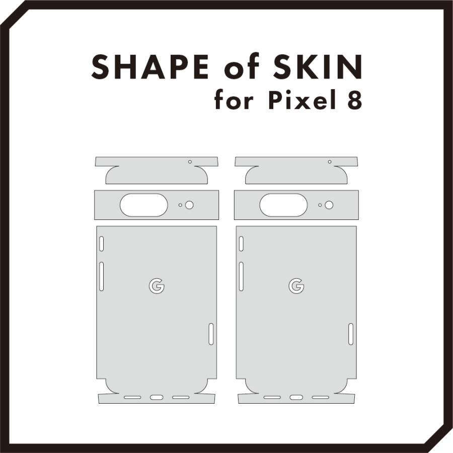 Pixel8 Pixel8 Pro ピクセル8 プロ スキンシール 全面 背面 側面 カバー フィルム ケース wraplus 選べる34色 ローズウッド | Google Pixel | 04