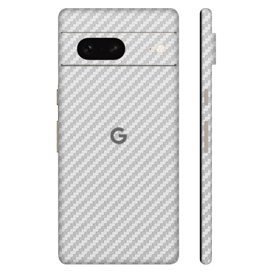 Pixel8 Pixel8 Pro ピクセル8 プロ スキンシール 全面 背面 側面 カバー フィルム ケース wraplus 選べる34色 シルバーカーボン | Google Pixel