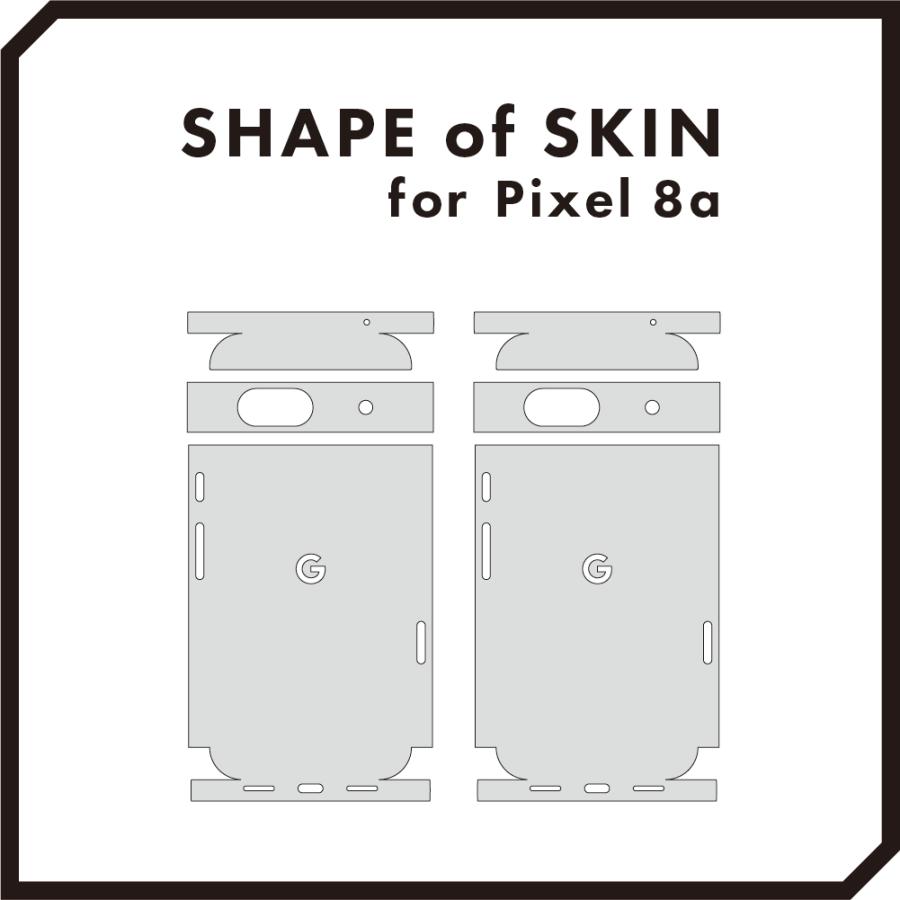 Pixel8 Pixel8 Pro ピクセル8 プロ スキンシール 全面 背面 側面 カバー フィルム ケース wraplus 選べる34色 シルバーカーボン | Google Pixel | 06