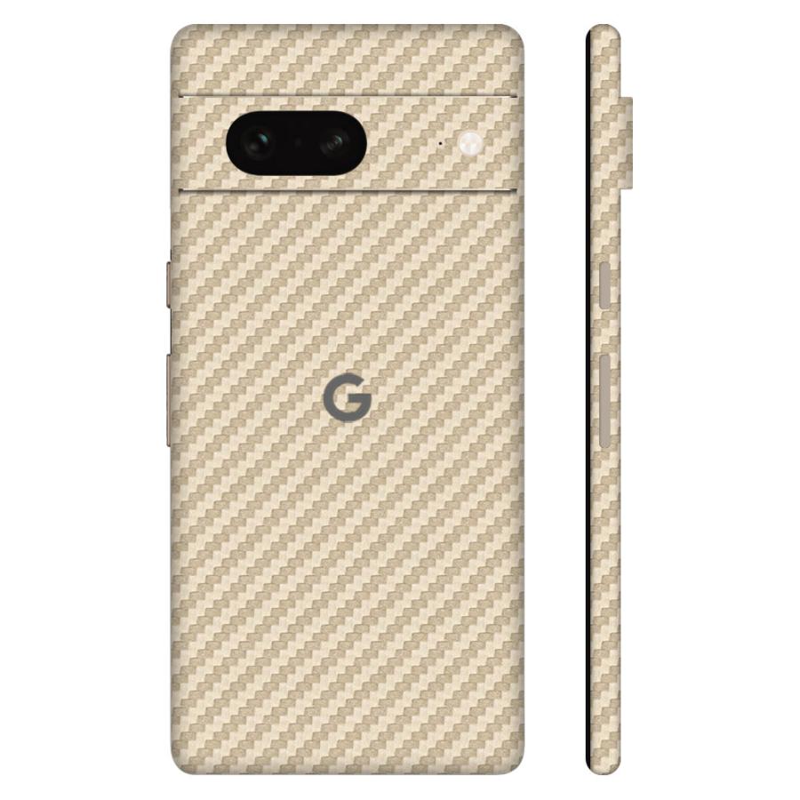 Pixel8 Pixel8 Pro ピクセル8 プロ スキンシール 全面 背面 側面 カバー フィルム ケース wraplus 選べる34色 ゴールドカーボン | Google Pixel