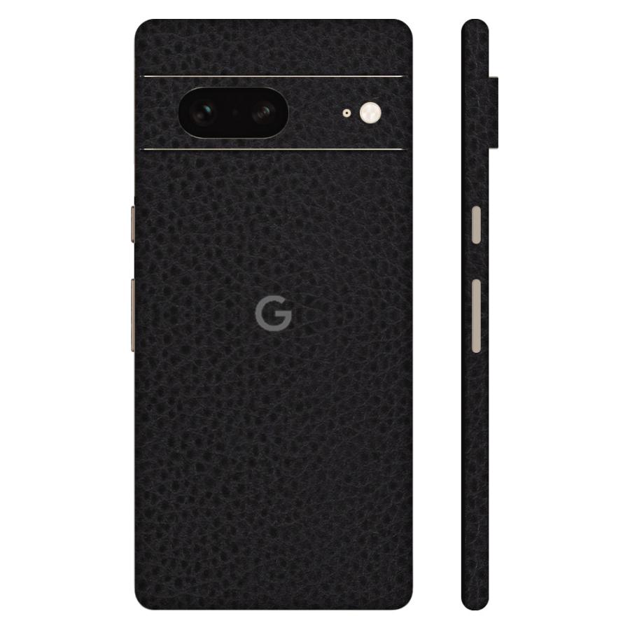 Pixel8 Pixel8 Pro ピクセル8 プロ スキンシール 全面 背面 側面 カバー フィルム ケース wraplus 選べる34色 ブラックレザー | Google Pixel