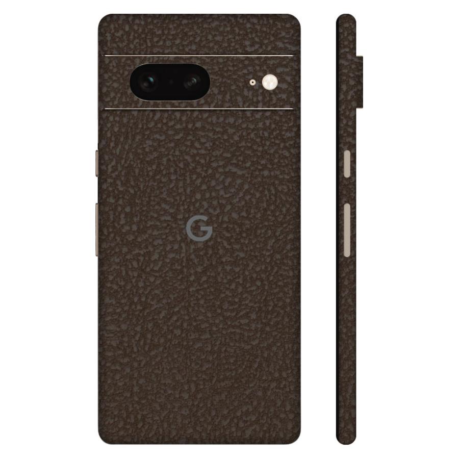 Pixel8 Pixel8 Pro ピクセル8 プロ スキンシール 全面 背面 側面 カバー フィルム ケース wraplus 選べる34色 ブラウンレザー | Google Pixel