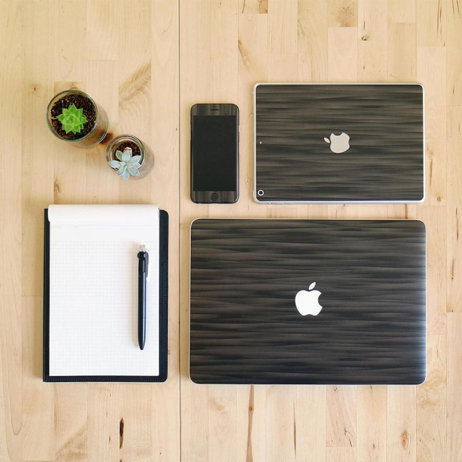 iPad Air / Air2 / Air3 第3世代 スキンシール ケース カバー フィルム 背面 保護 wraplus ブラックアブストラクト | iPad | 01