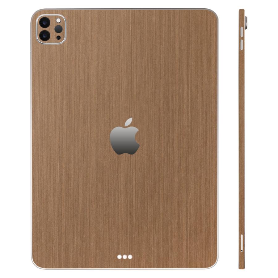 iPad Pro 11インチ M4 2024 第5世代 スキンシール ケース カバー フィルム 背面 wraplus ブロンズブラッシュメタル | iPad