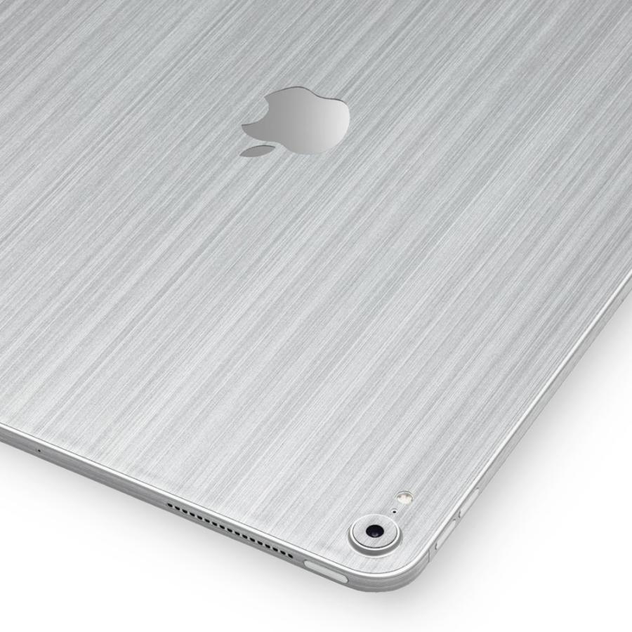 iPad Pro 13インチ M4 2024 スキンシール ケース フィルム 背面 wraplus シルバーブラッシュメタル | iPad | 03