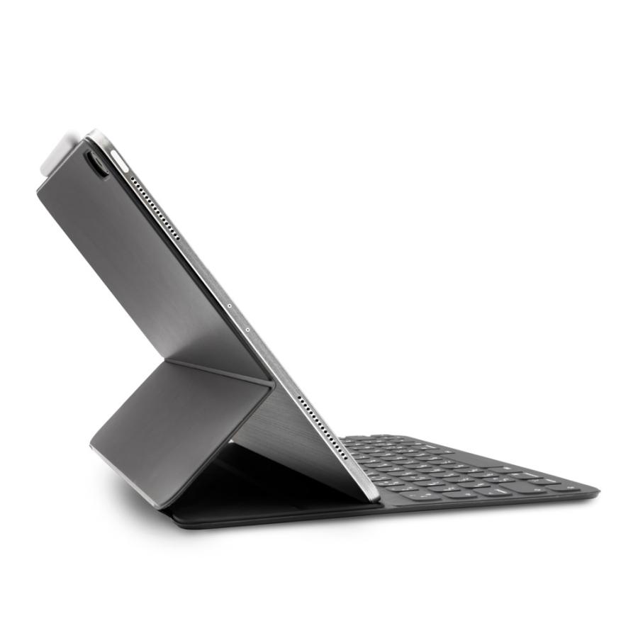 iPad Pro 13インチ M4 2024 スキンシール ケース フィルム 背面 wraplus シルバーブラッシュメタル | iPad | 04