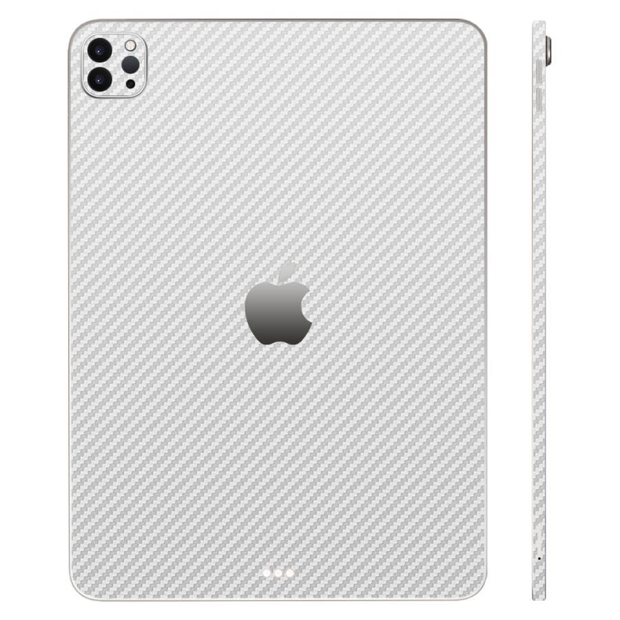 iPad Pro 13インチ M4 2024 スキンシール ケース フィルム 背面 wraplus シルバーカーボン | iPad
