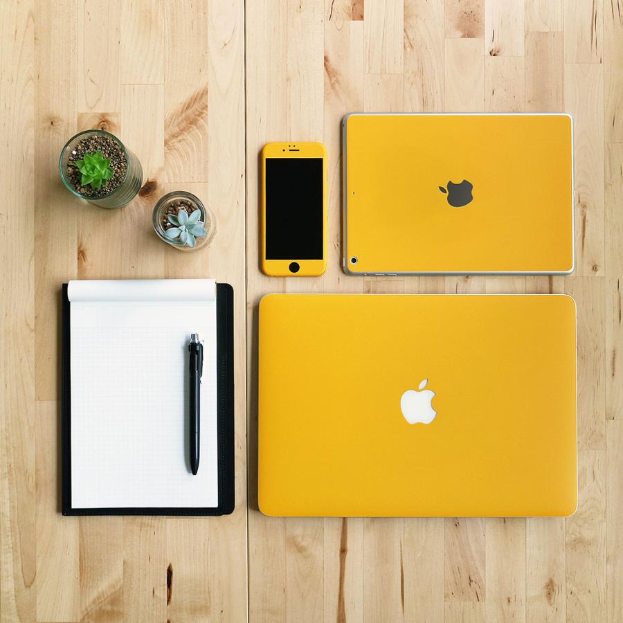 iPad Air 11インチ M3 M2 2025 2024 スキンシール ケース カバー フィルム 背面 wraplus イエロー 黄色 | iPad | 01