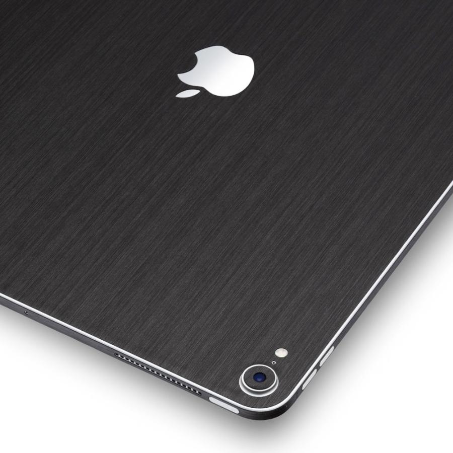 iPad Air 11インチ M3 M2 2025 2024 スキンシール ケース カバー フィルム 背面 wraplus ブラックブラッシュメタル | iPad | 03