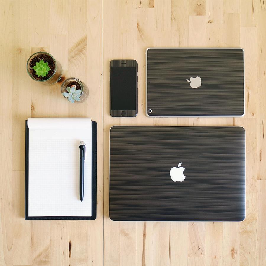 iPad Air 13インチ M3 M2 2025 2024 スキンシール ケース フィルム 背面 wraplus ブラックアブストラクト | iPad | 01