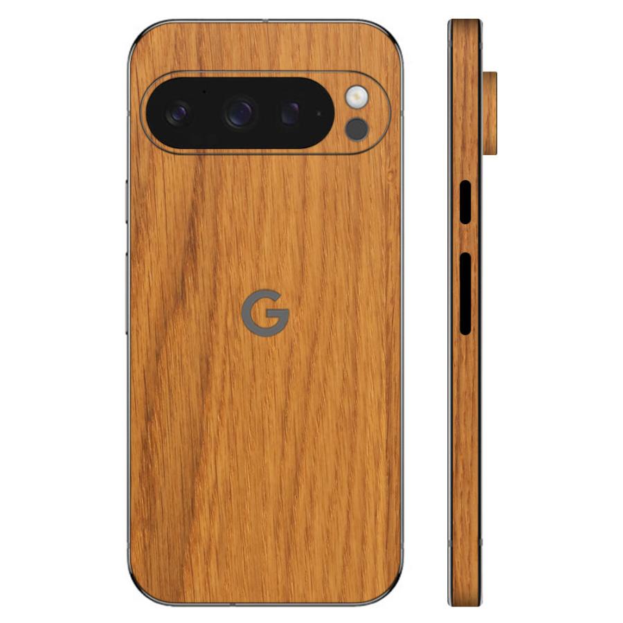 Pixel9 Pixel9 Pro ピクセル9 プロ スキンシール 全面 背面 側面 カバー フィルム ケース wraplus 選べる34色 オーク | Google Pixel