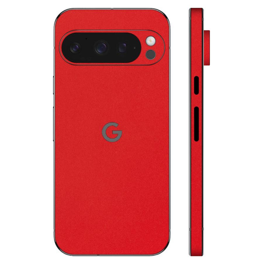 Pixel9 Pixel9 Pro ピクセル9 プロ スキンシール 全面 背面 側面 カバー フィルム ケース wraplus 選べる34色 レッド 赤 | Google Pixel