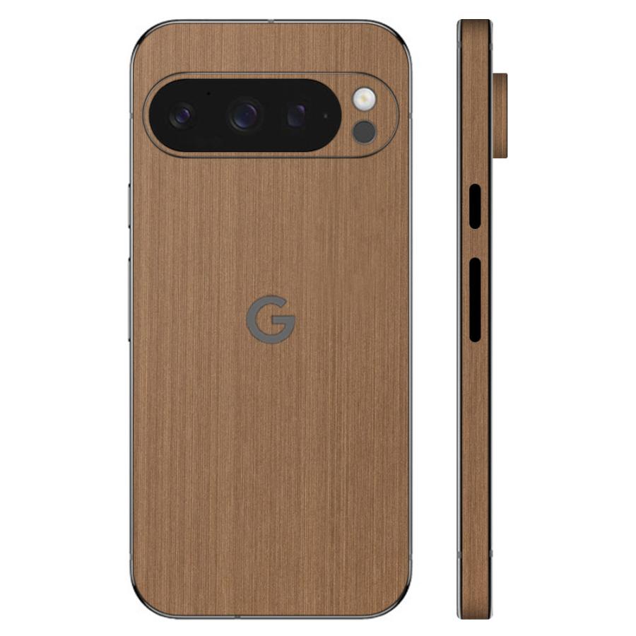 Pixel9 Pixel9 Pro ピクセル9 プロ スキンシール 全面 背面 側面 カバー フィルム ケース wraplus 選べる34色 ブロンズブラッシュメタル | Google Pixel