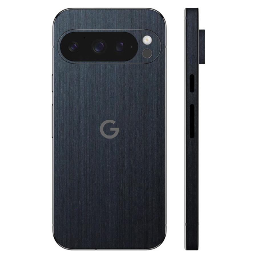 Pixel9 Pixel9 Pro ピクセル9 プロ スキンシール 全面 背面 側面 カバー フィルム ケース wraplus 選べる34色 ネイビーブラッシュメタル | Google Pixel