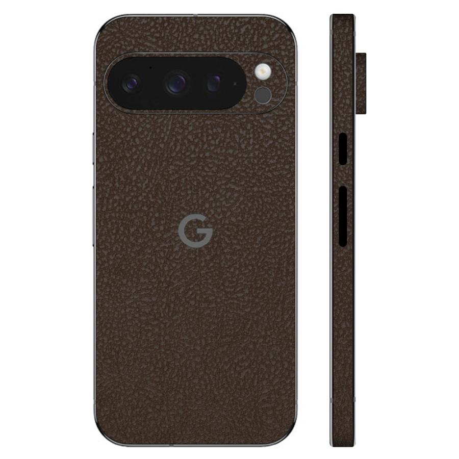 Pixel9 Pixel9 Pro ピクセル9 プロ スキンシール 全面 背面 側面 カバー フィルム ケース wraplus 選べる34色 ブラウンレザー | Google Pixel