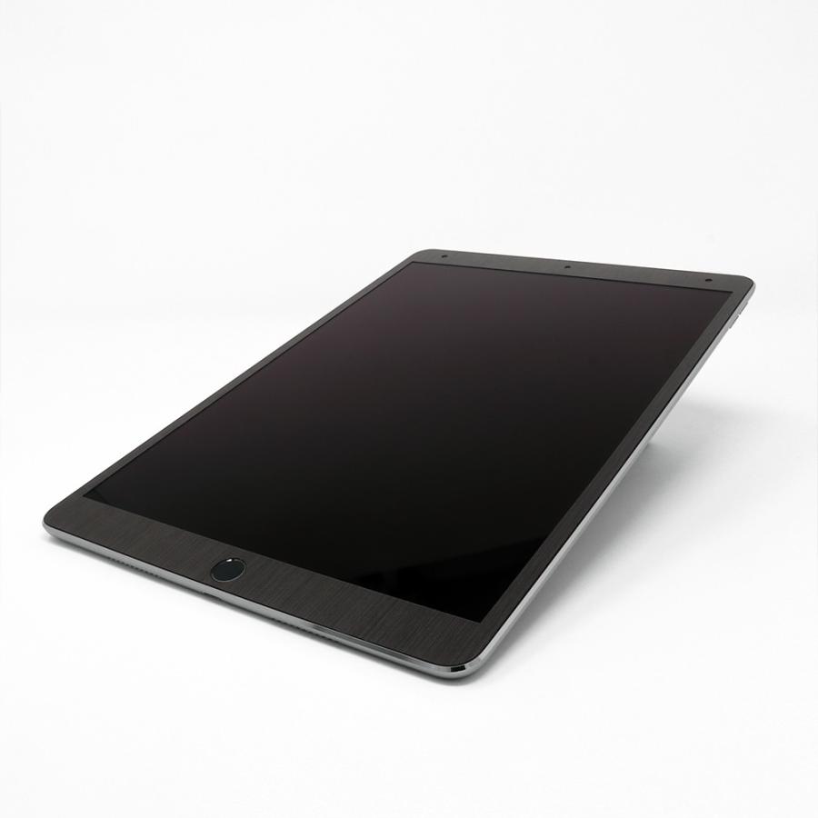 iPad mini5 mini4 mini3 mini2 mini スキンシール ケース カバー フィルム 背面 wraplus ブラックブラッシュメタル | iPad | 03