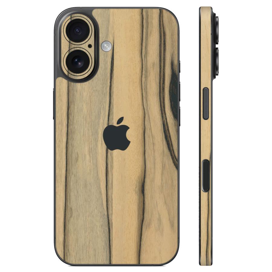 iPhone16 / 16 Pro / 16 Plus / 16 Pro Max / 16e スキンシール 背面 側面 カバー ケース wraplus パーシモン | Apple