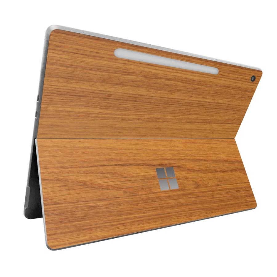 Surface Pro 12インチ 2025 スキンシール ケース カバー 保護 フィルム 背面 wraplus オーク | Surface