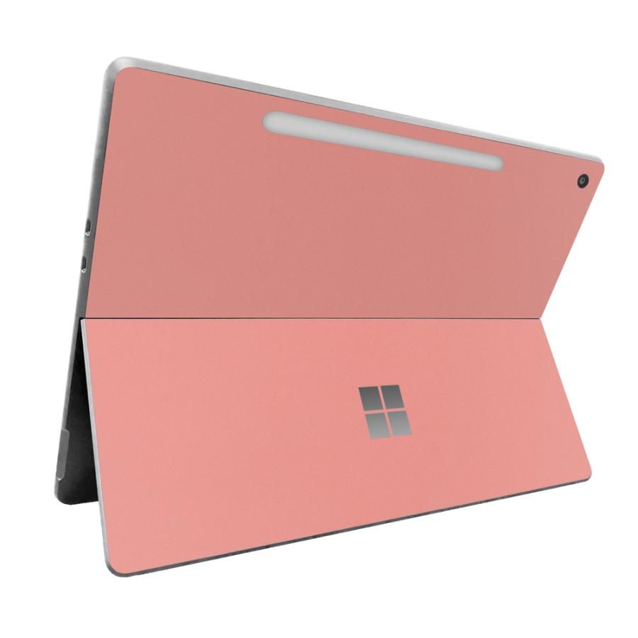 Surface Pro 12インチ 2025 スキンシール ケース カバー 保護 フィルム 背面 wraplus サーモンピンク | Surface