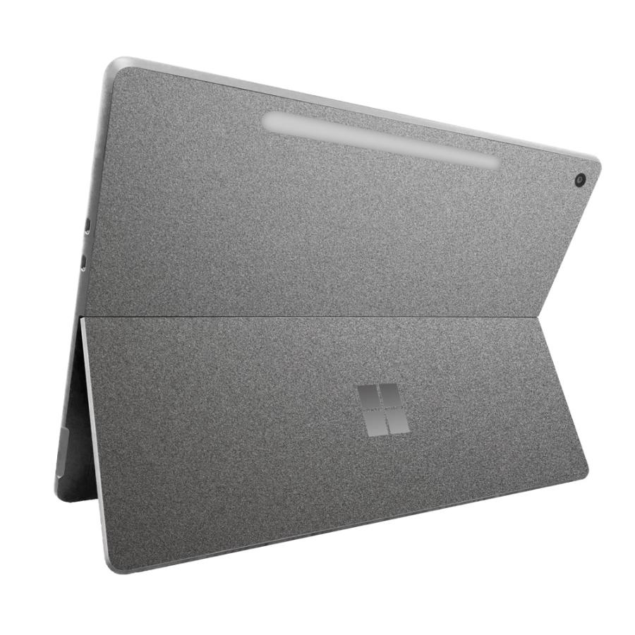 Surface Pro 12インチ 2025 スキンシール ケース カバー 保護 フィルム 背面 wraplus ガンメタリック | Surface