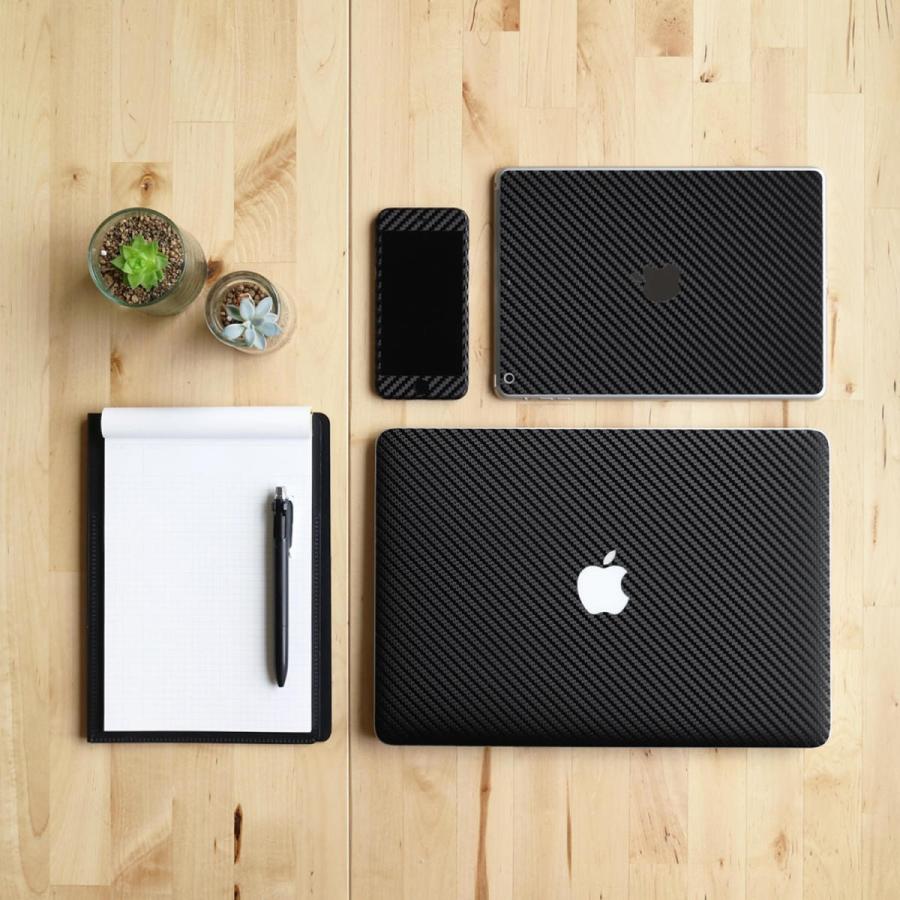 iPad mini5 mini4 mini3 mini2 mini スキンシール ケース カバー フィルム 背面 wraplus ブラックカーボン | iPad | 01