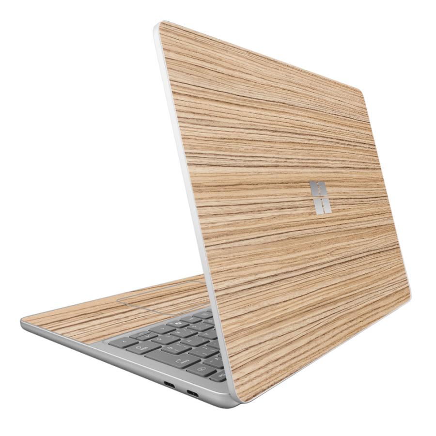 Surface Laptop 13インチ 2025 スキンシール ケース カバー 保護 フィルム 背面 wraplus ゼブラウッド1 | Surface