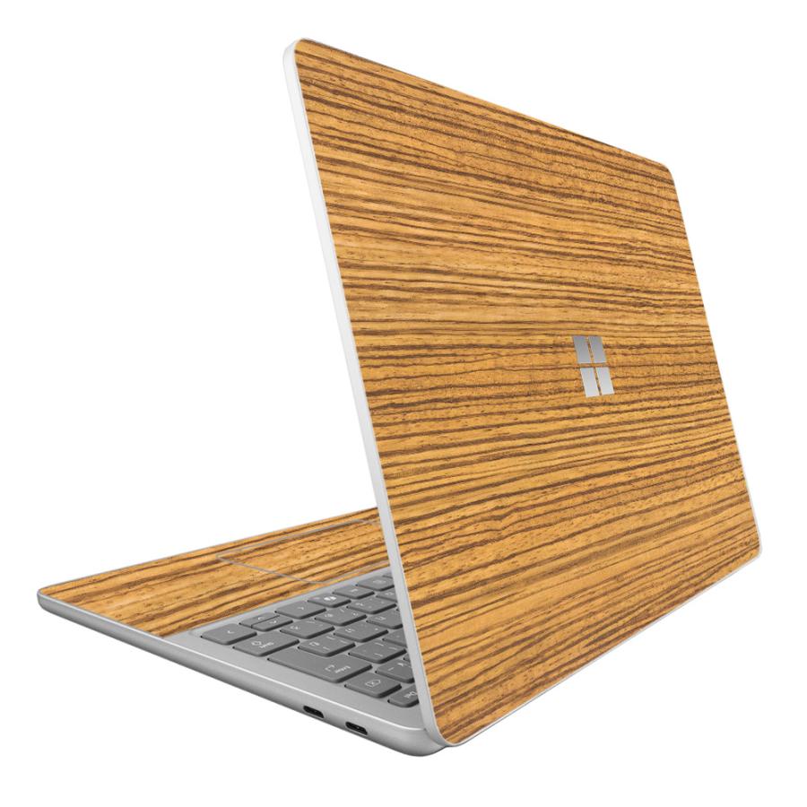Surface Laptop 13インチ 2025 スキンシール ケース カバー 保護 フィルム 背面 wraplus ゼブラウッド2 | Surface
