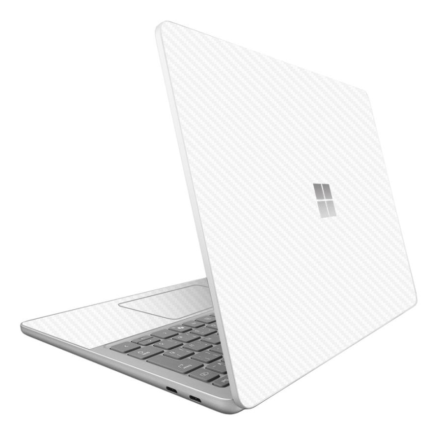 Surface Laptop 13インチ 2025 スキンシール ケース カバー 保護 フィルム 背面 wraplus ホワイトカーボン | Surface
