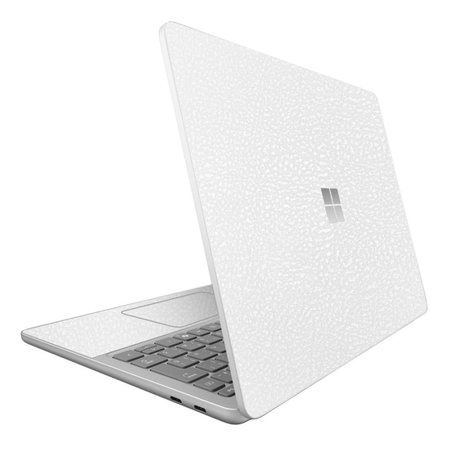 Surface Laptop 13インチ 2025 スキンシール ケース カバー 保護 フィルム 背面 wraplus ホワイトレザー | Surface